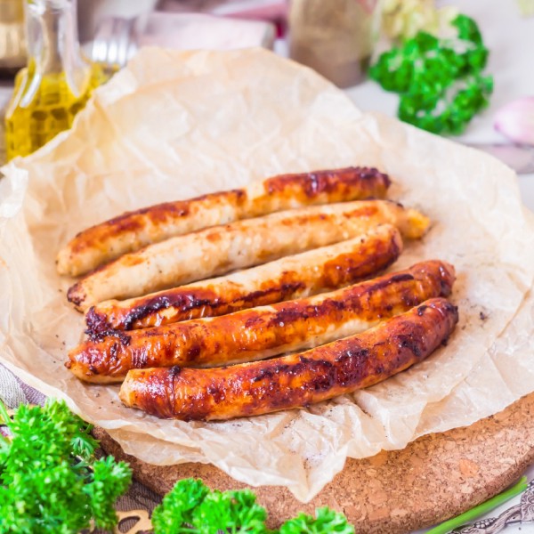 Roasted Garlic and Herb Chicken Thin Sausages I Like Sausage